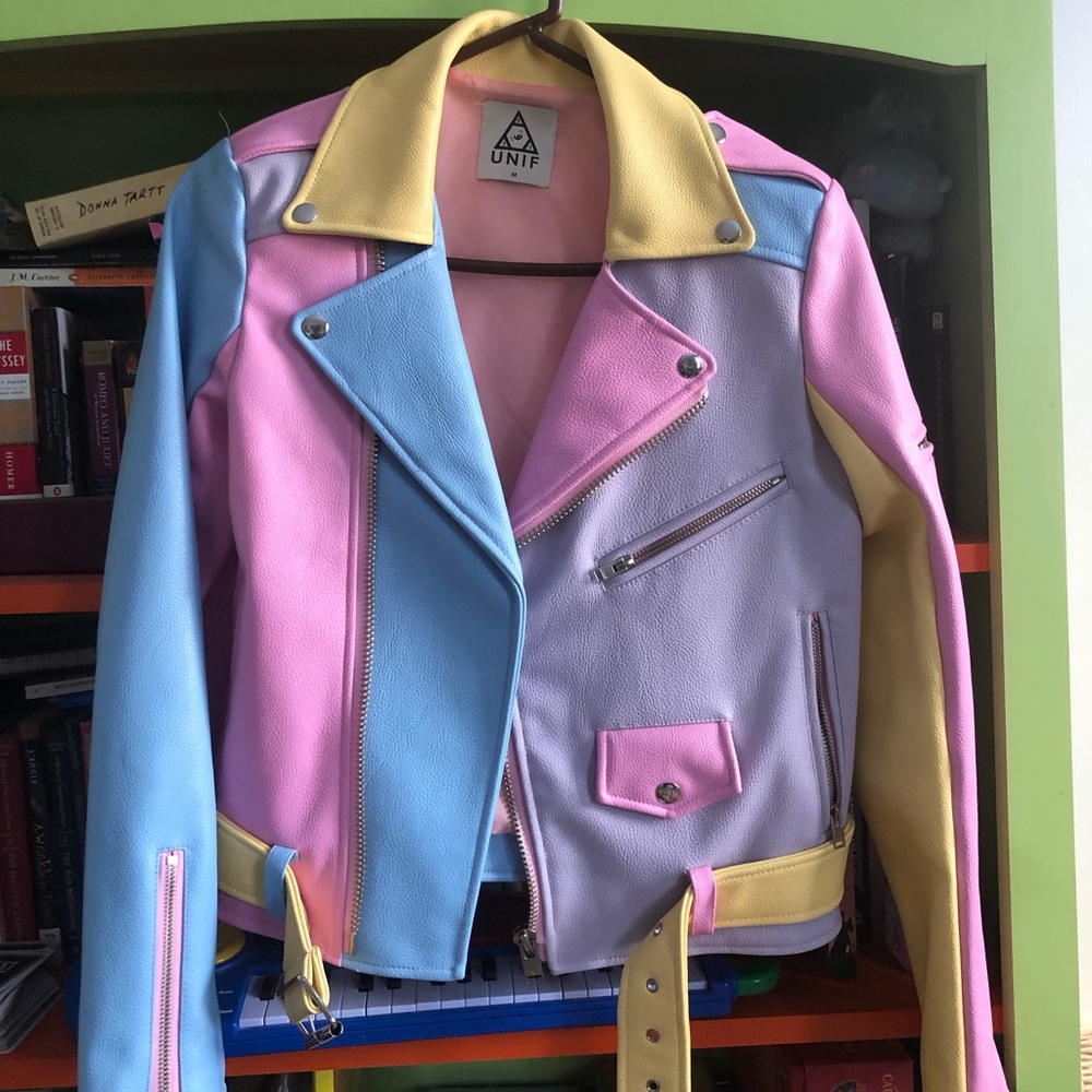 UNIF Pastel Leather Jacket